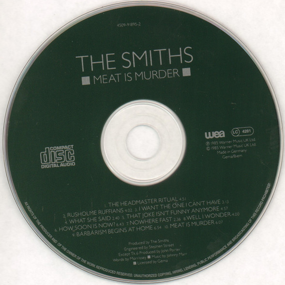 The Smiths - Meat Is Murder 3