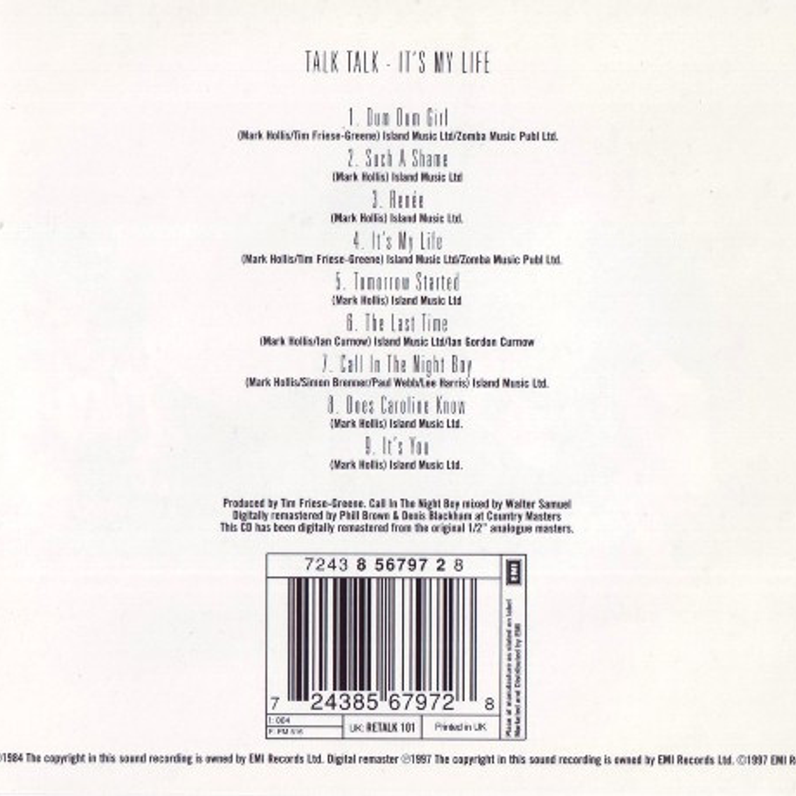 Talk Talk - It's My Life 2