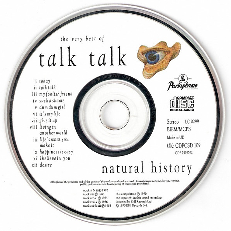 Talk Talk - Natural History (The Very Best Of Talk Talk) 3