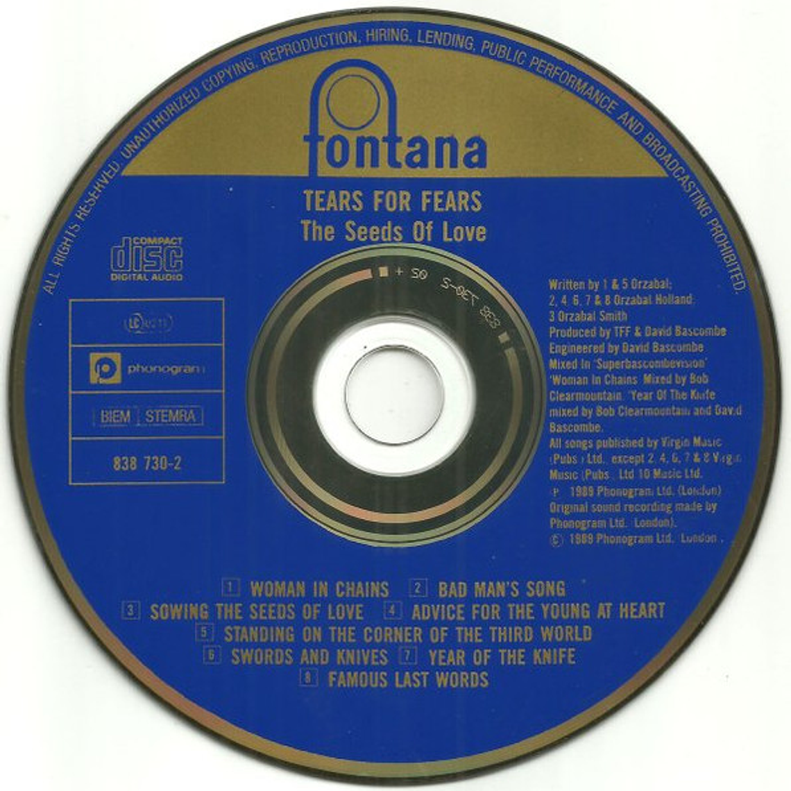 Tears For Fears - The Seeds Of Love 3