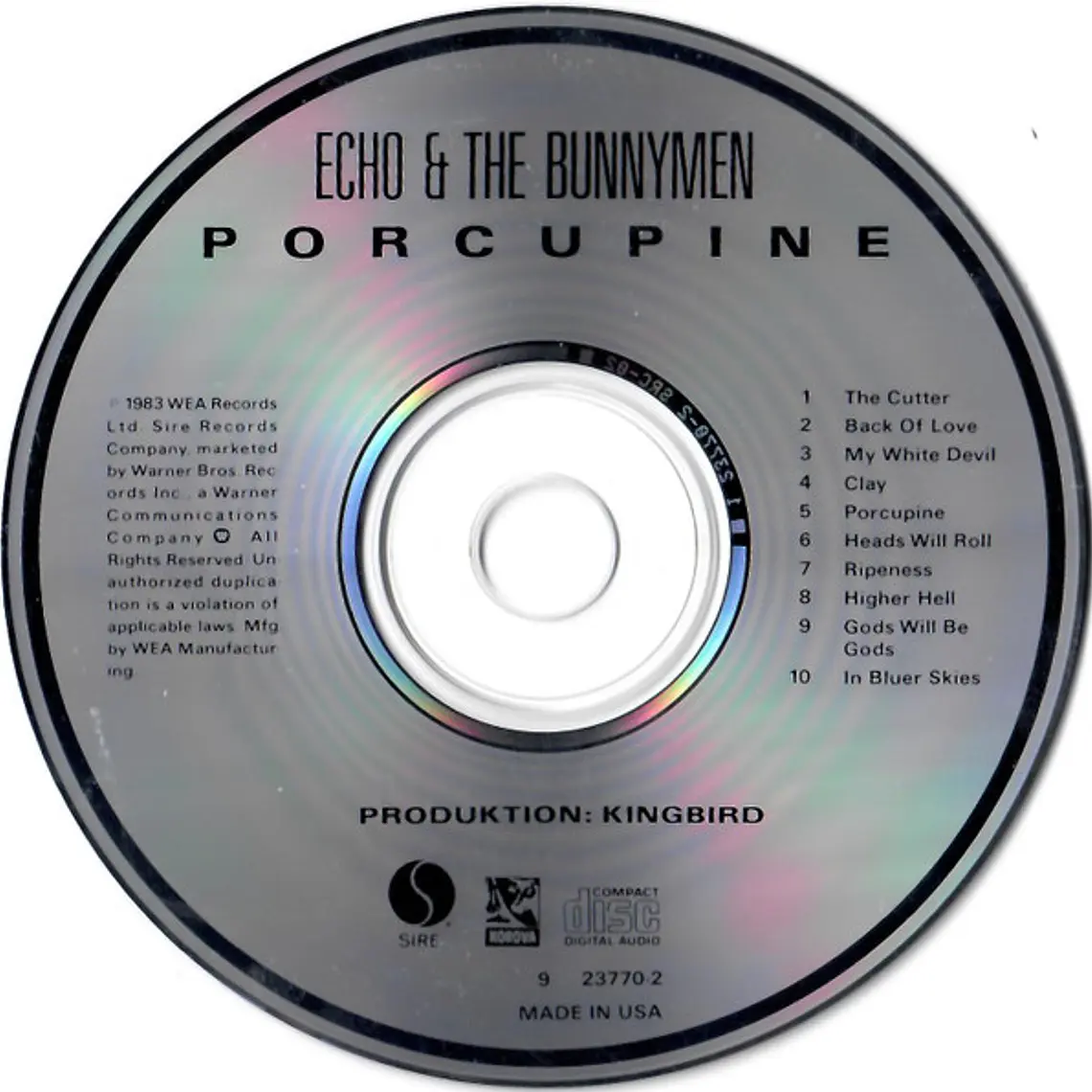 Echo & The Bunnymen - Porcupine 3