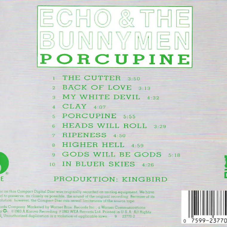 Echo & The Bunnymen - Porcupine 2