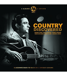 JOHNNY CASH  + 6 LEYENDAS 3 LP - COUNTRY