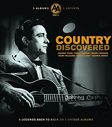 JOHNNY CASH  + 6 LEYENDAS 3 LP - COUNTRY