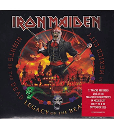 IRON MAIDEN ------  NIGHTS  OF THE DEAD -LEGACY OF THE BEAST--LIVE  IN MEXICO CITY- 3 VINILOS