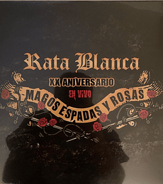 RATA BLANCA ---   MAGOS ESPADAS Y ROSAS -- EN VIVO   XX ANIVERSARIO -- VINILO