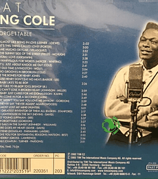 NAT KING COLE ---- UNFORGETTABLE ---- CD