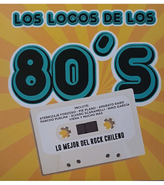 LOS LOCOS DE LOS 80 --  LO MEJOR DEL ROCK  CHILENO - VINILO 