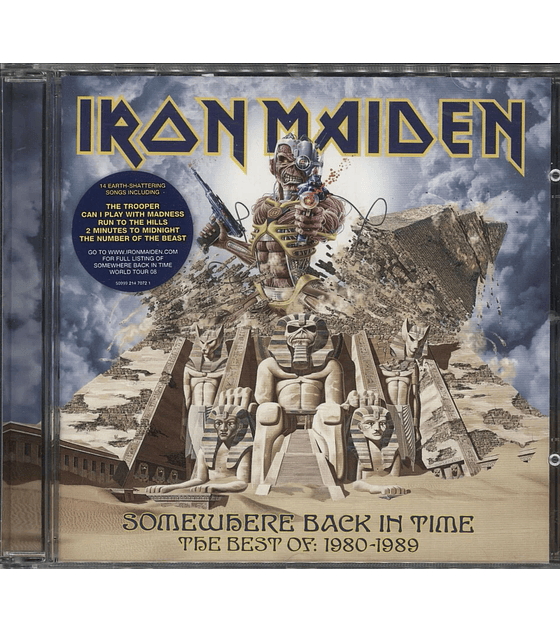  IRON MAIDEN -- SOMEWHERE BACK IN TIME -- CD