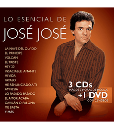  JOSE JOSE -- LO ESENCIAL -- 3 CDs + DVD