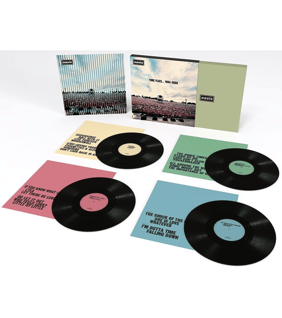 OASIS - TIME FLIES...1994-2009 --  4  VINILOS