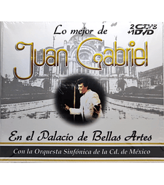 JUAN GABRIEL - LO MEJOR EN EL PALACIO DE BELLAS ARTES -- 2 CDs + 1 DVD