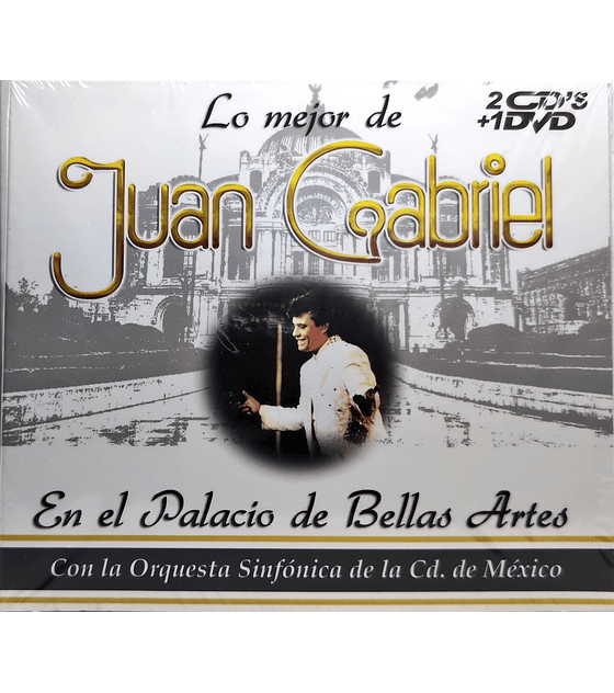JUAN GABRIEL - LO MEJOR EN EL PALACIO DE BELLAS ARTES -- 2 CDs + 1 DVD