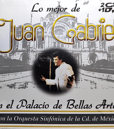 JUAN GABRIEL - LO MEJOR EN EL PALACIO DE BELLAS ARTES -- 2 CDs + 1 DVD
