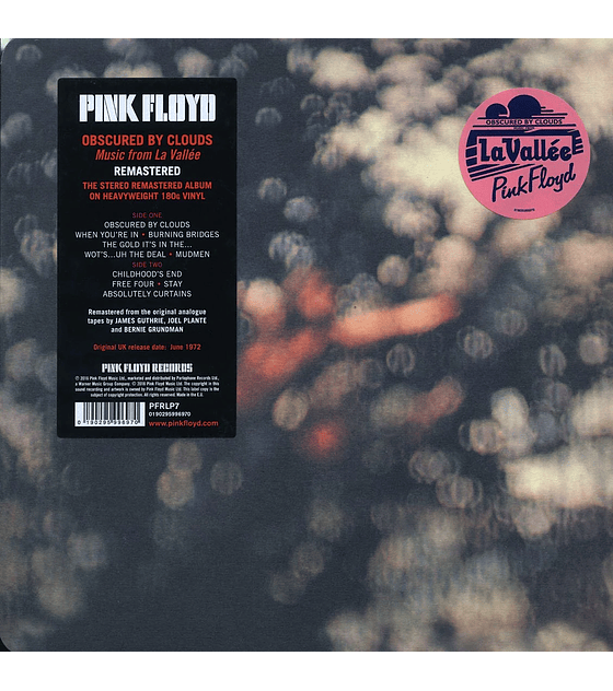  PINK FLOYD : OBSURED BY CLOUDS -- VINILO