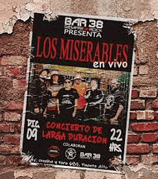 LOS MISERABLES - BAR 38: EN VIVO - VINILO