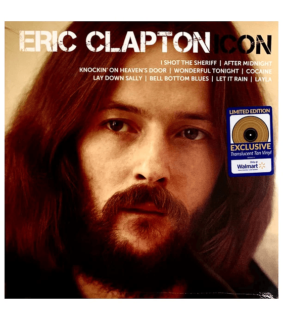 ERIC CLAPTON - ICON: GREATEST HITS -- (TRANSLUCENT TAN VINYL) -- VINILO