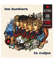 LOS BUNKERS -  LA CULPA  --  VINILO SIMPLE + 7″