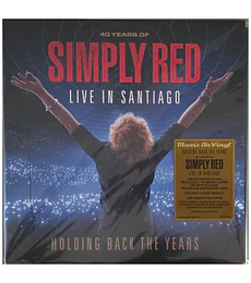 SIMPLY RED - HOLDING BACK THE YEARS: LIVE IN SANTIAGO - (CLEAR/YELLOW & BLACK MARBLED VINYL - VINILO