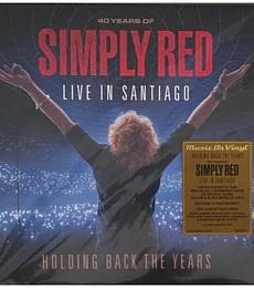 SIMPLY RED - HOLDING BACK THE YEARS: LIVE IN SANTIAGO - (CLEAR/YELLOW & BLACK MARBLED VINYL - VINILO