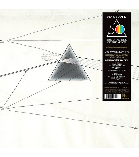 Pink Floyd The Dark SIDE OFThe Moon (Live At Wembley 1974) (Vinilo) (50th Aniversario)