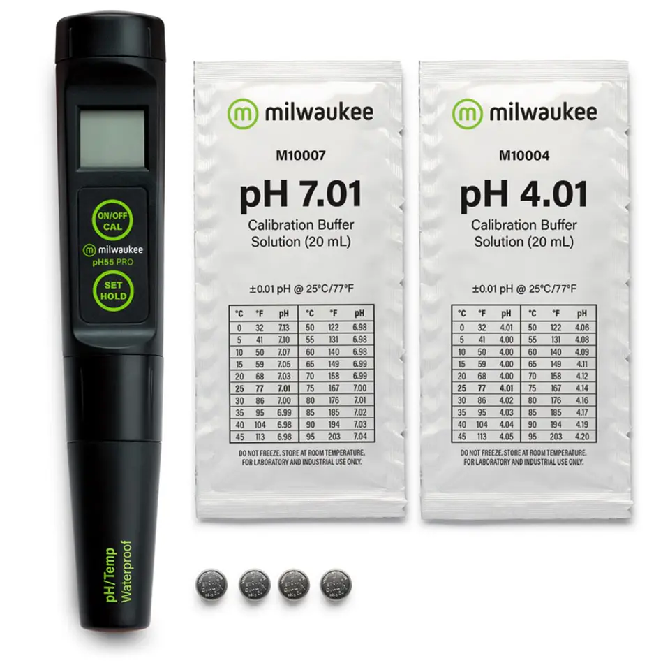 Milwaukee PH55 PRO Waterproof pH & Temperature Tester with ATC & a Replaceable ProbePH55 4