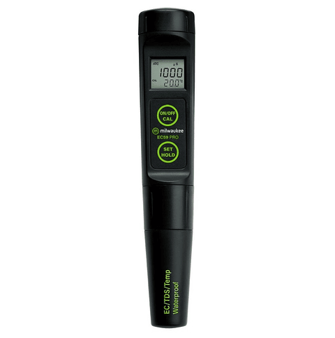Milwaukee EC59 PRO Waterproof 3-in-1 Conductivity / TDS & Temperature Tester with Replaceable Probe