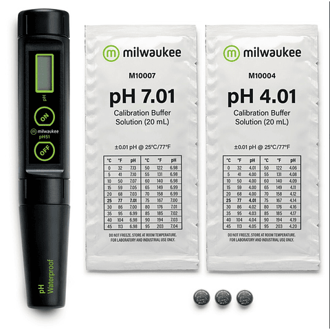 Milwaukee pH51 Waterproof pH Tester with Replaceable Probe