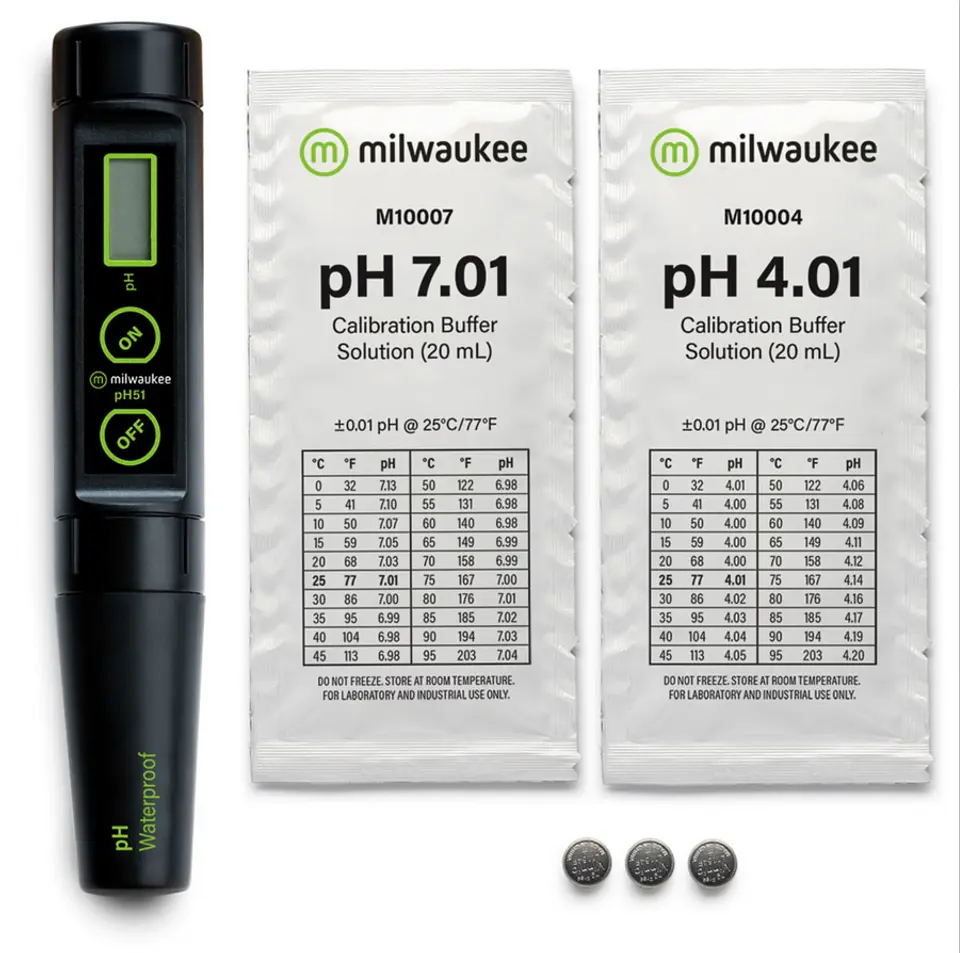 Milwaukee pH51 Waterproof pH Tester with Replaceable Probe 1