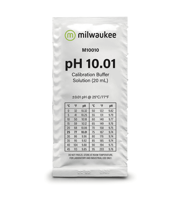 Milwaukee M10010B pH 10.01 Calibration Solution Sachets 20 ml