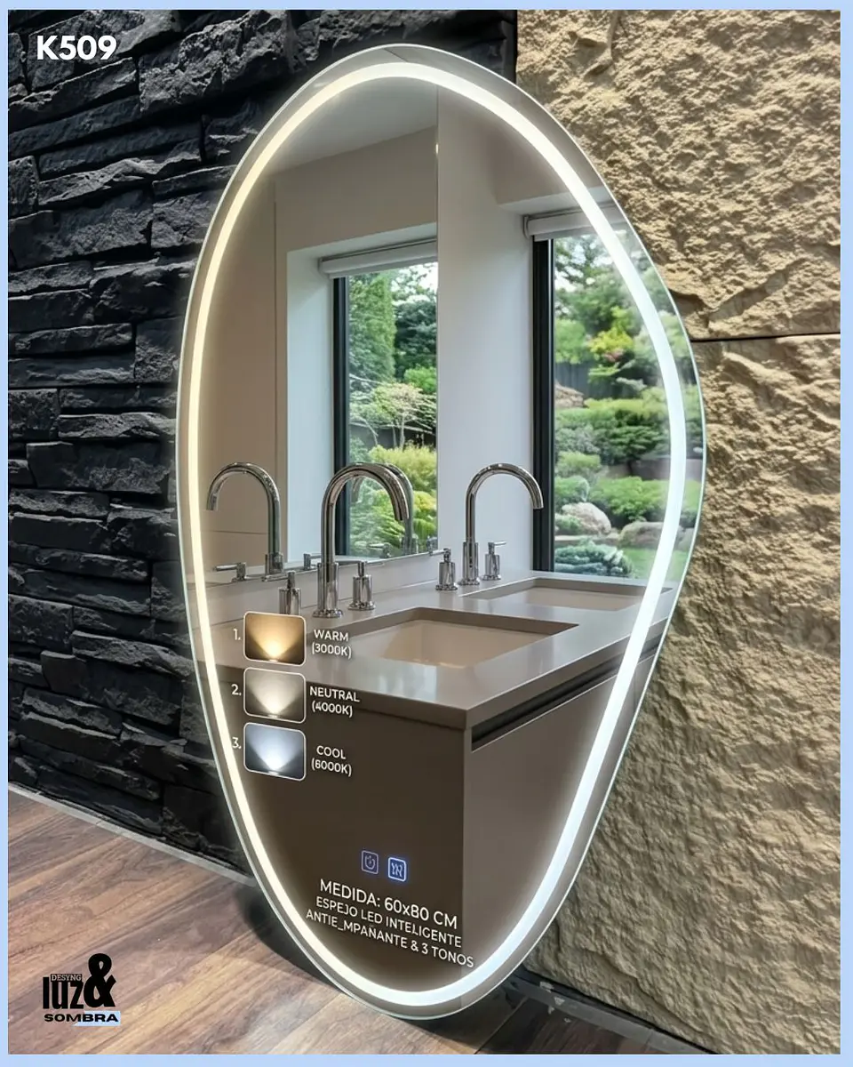 ESPEJO LED ANTIEMPAÑANTE PARA BAÑO 60*80CM 1