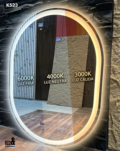 ESPEJO LED ANTIEMPAÑANTE PARA BAÑO 60*80CM