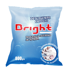 Detergente Hipoalergénico Bright Flores de algodón 800 GR