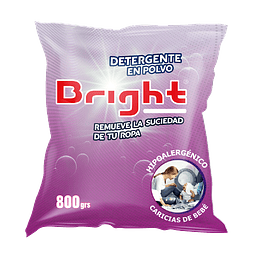 Detergente Hipoalergénico Bright Caricias de bebé 800 GR