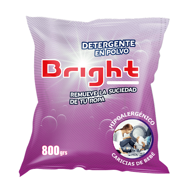 Detergente Hipoalergénico Bright Caricias de bebé 800 GR