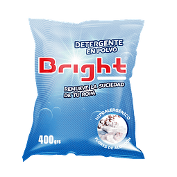 Detergente Hipoalergénico Bright Flores de algodón 400 GR
