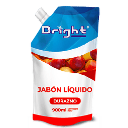 Jabón Liquido Bright 900ml Durazno