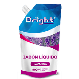 Jabón Liquido Bright 900ml Lavanda 
