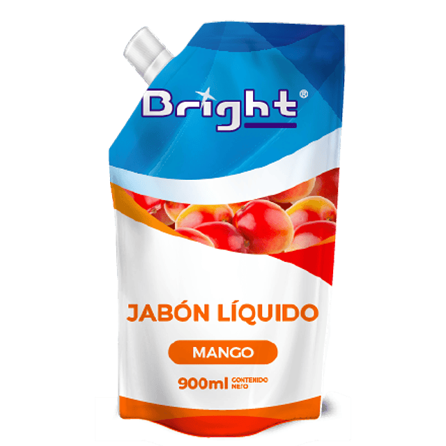 Jabón Liquido Bright 900ml Mango