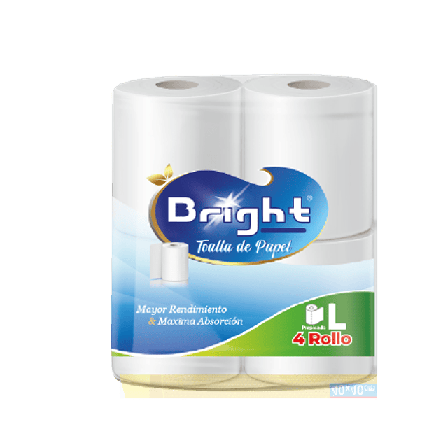 Toalla de papel Bright L 4 Rollo