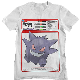 Polera Pokedex Gengar