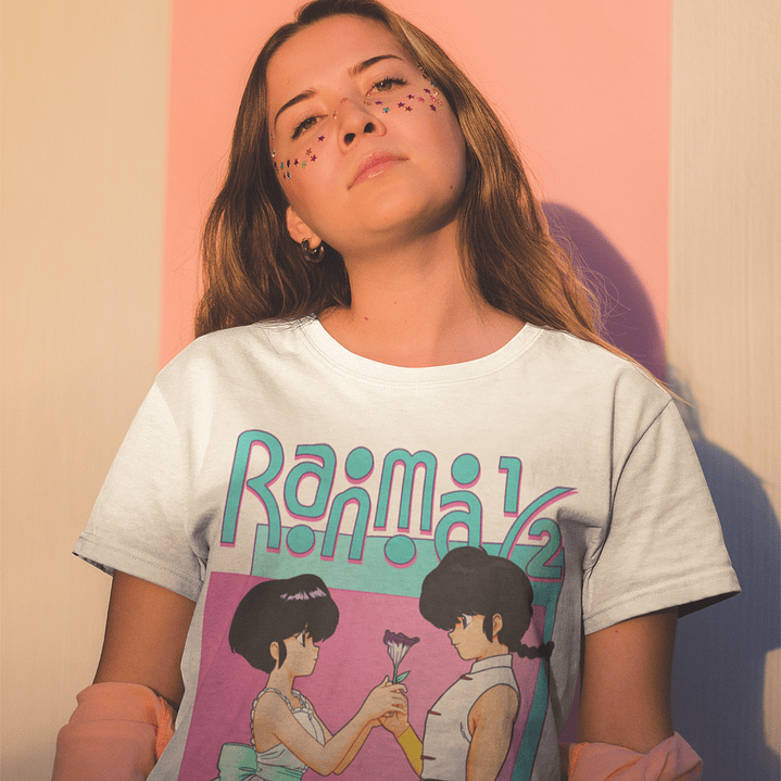 Polera Ranma Medio Akane y Ranma 2