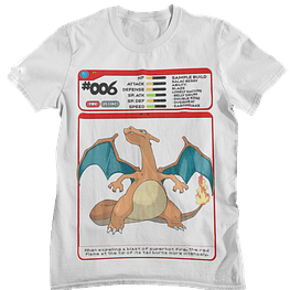 Polera Pokedex Charizard