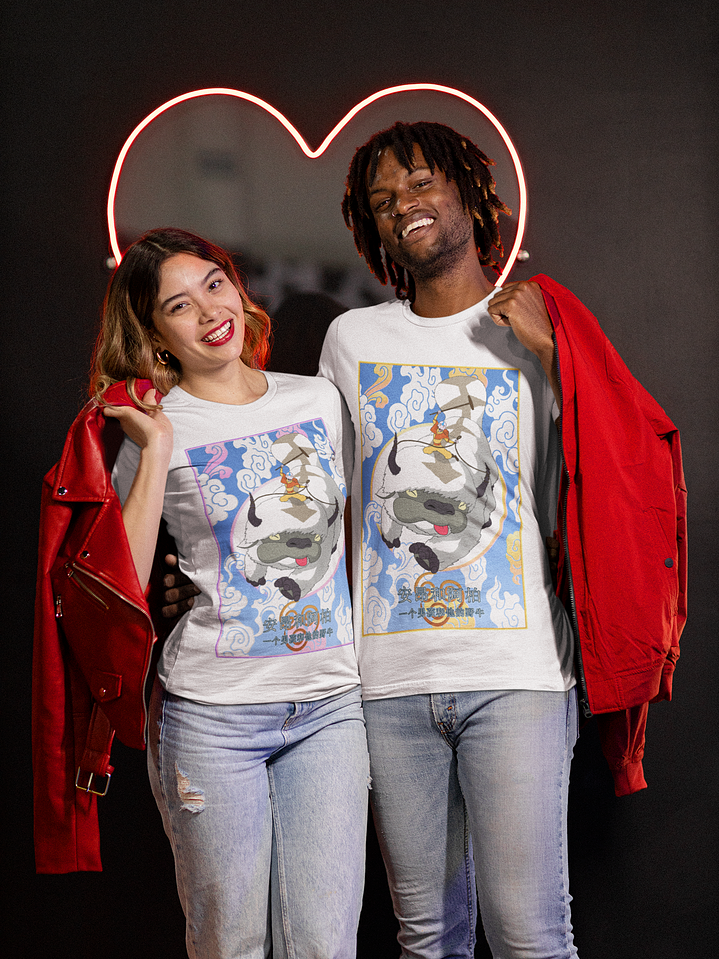 Avatar Appa y Aang (Polera Regular Fit) 2
