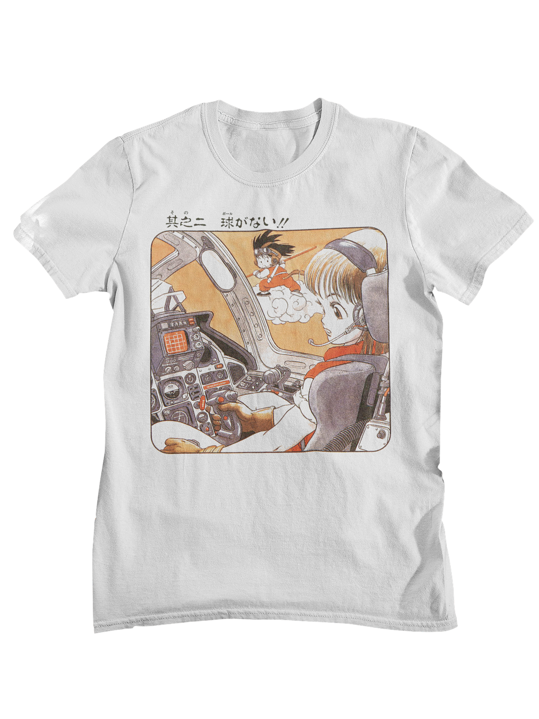 Dragon Ball Bulma Goku (Polera Regular Fit) 1