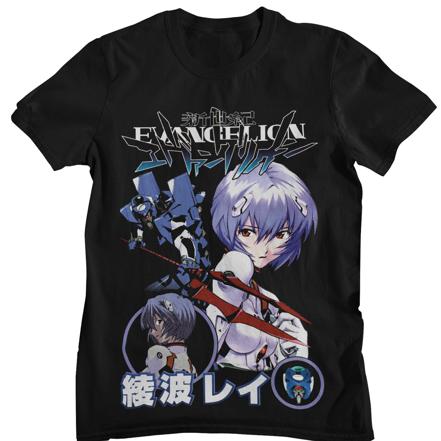 Polera Negra Rei Ayanami 