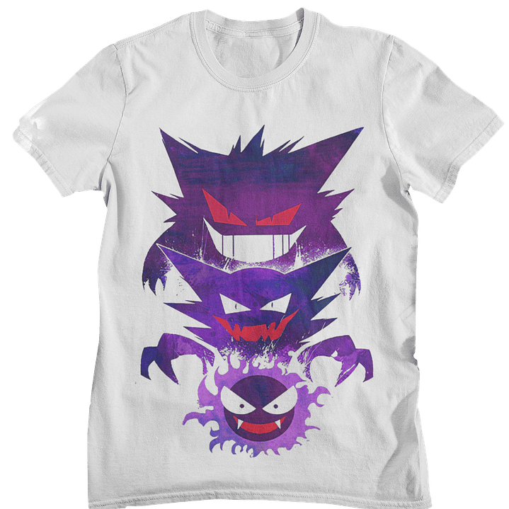 Polera Pokémon Gengar Evolutions 1