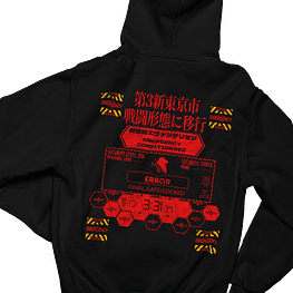 Hoodie Evangelion Nerv - NEGRO