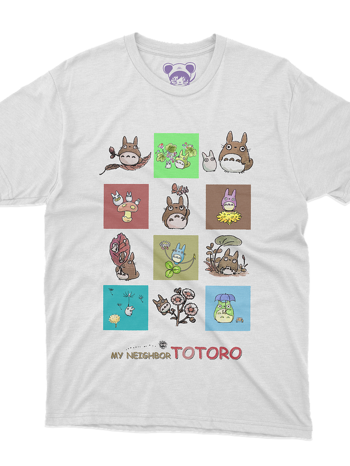 Totoro Cuadros (Polera Regular Fit) 1