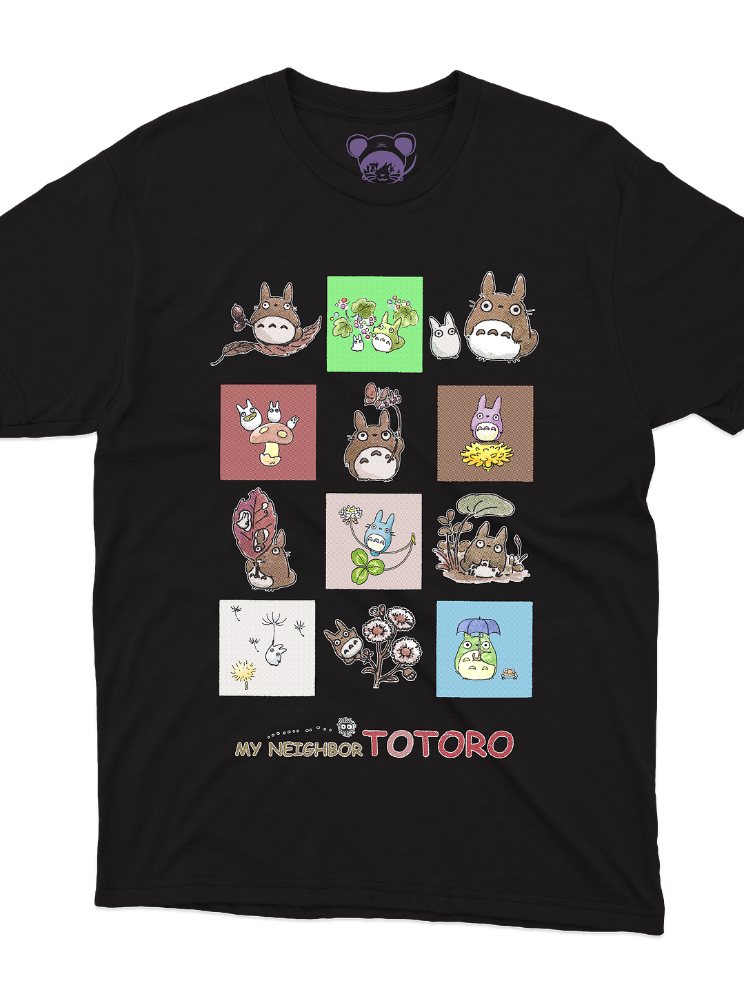 Totoro Cuadros (Polera Regular Fit) 2
